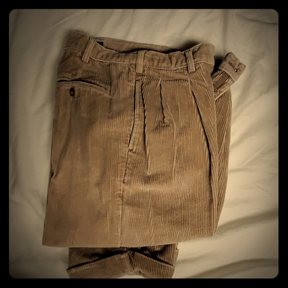 BRITCHES CORDUROY PLEATED PANTS